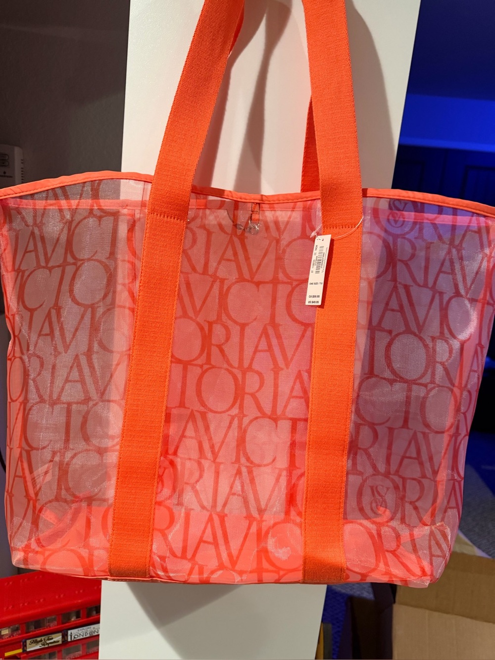 Tote Bag in Bright Orange